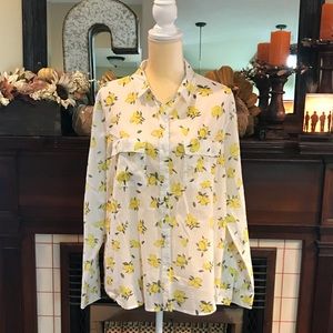 🍋🍋🍋 Gap Lemon Print Boyfriend Shirt🍋🍋🍋